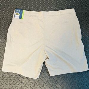 Ben Hogan Performance Shorts Men 42 Khaki Heather Active Flex Waist Golf